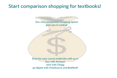 Shop for textbooks.
