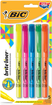 Bic Briteliner 5Pk