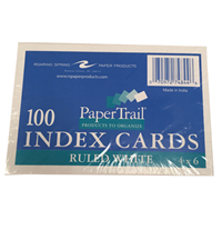 Index Cards 4X6 Ruled