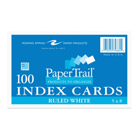 Index Cards 5X8 Ruled