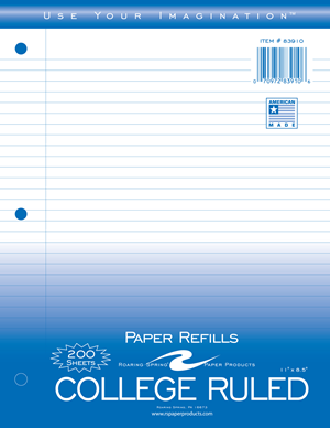 Image of Filler Paper, 200 Sheets