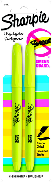 Sharpie 2Pk Skinny Highlighter