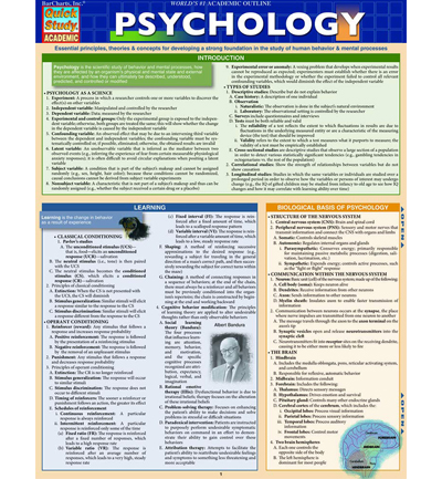 Psychology Chart