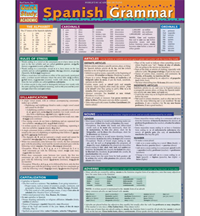 Chart Spanish Grammar