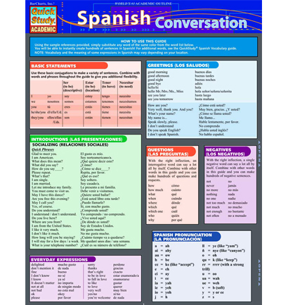 Chart Spanish Conversation (SKU 1066746025)