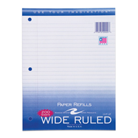 Filler Paper, Wide Ruled, 200Sh