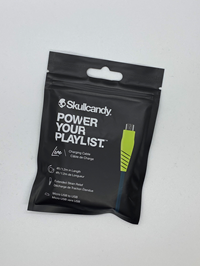 SKULLCANDY CHARGING USB CABLE 4FT-BLK/WHT