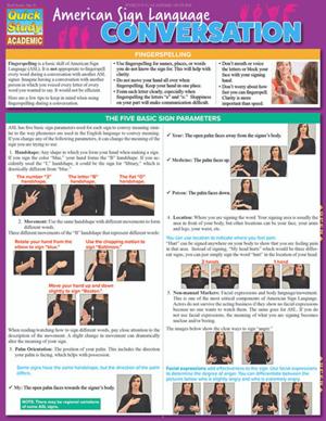 Image of American Sign Language: Conversation