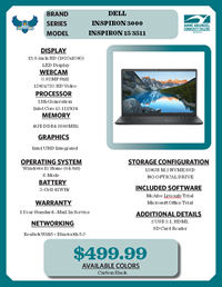Dell Inspiron 15 3511 Config 1