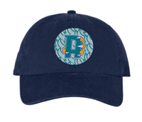 Riverhawks Claw Wrapped 'A'- Navy Baseball Hat
