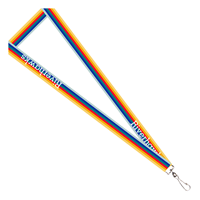 Riverhawks Retro Striped Lanyard