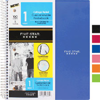 Mead 5Star, 1 Sub, Clearview Notebook