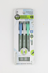 Onyx & Green Milkcarton Pens