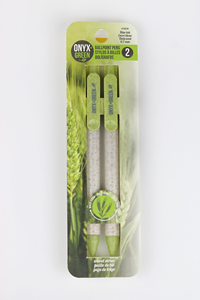 Onyx & Green 2Pk Wheatstraw Pen