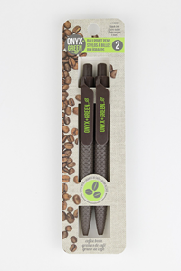 Onyx & Green Recycled Coffee Bean Pen