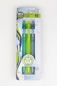 Onyx & Green Recycled Waterbottle Pencils