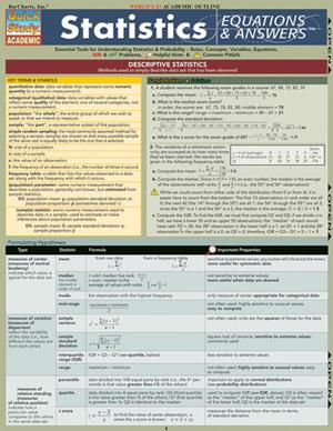 Statistics: Equa & Answers