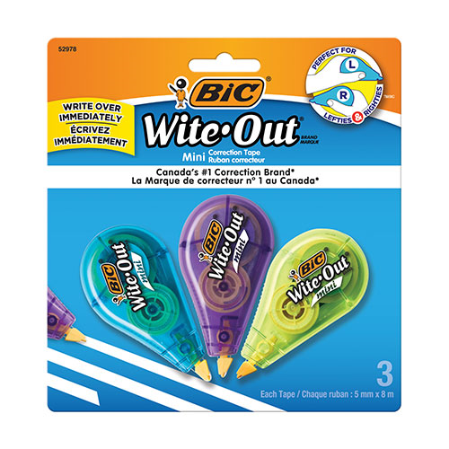 Mini Correction Tape 3Pk AACC Bookstore