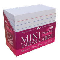 Mini Index Cards W/ Tray