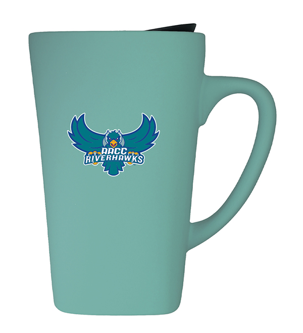 16oz RIVERHAWK CERAMIC MUG W/ LID (SKU 1090629351) 16oz RIVERHAWK CERAMIC MUG W/ LID - main view