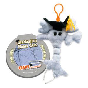 Image of GIANTmicrobes - Graduation Brain Cell Keychain