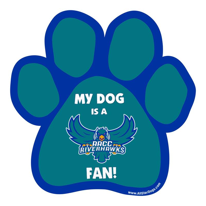 My Dog Is A Riverhawks Fan Paw Magnet