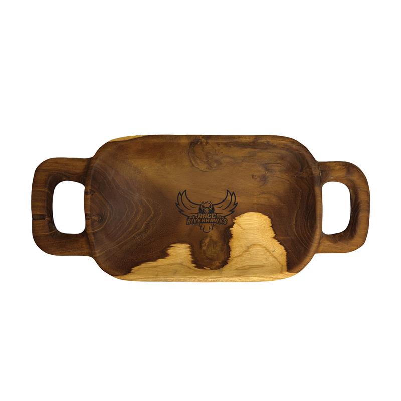 Riverhawks 16" Wooden Bowl (SKU 1094318210) Riverhawks 16" Wooden Bowl - main view