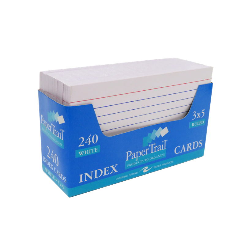 Image of Trayed Index Cards 3X5 Lined (240Pk) (SKU 1094334289) Image of Trayed Index Cards 3X5 Lined (240Pk) (SKU 1094334289)