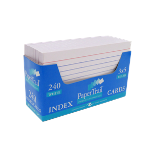 Image of Trayed Index Cards 3X5 Lined (240Pk)