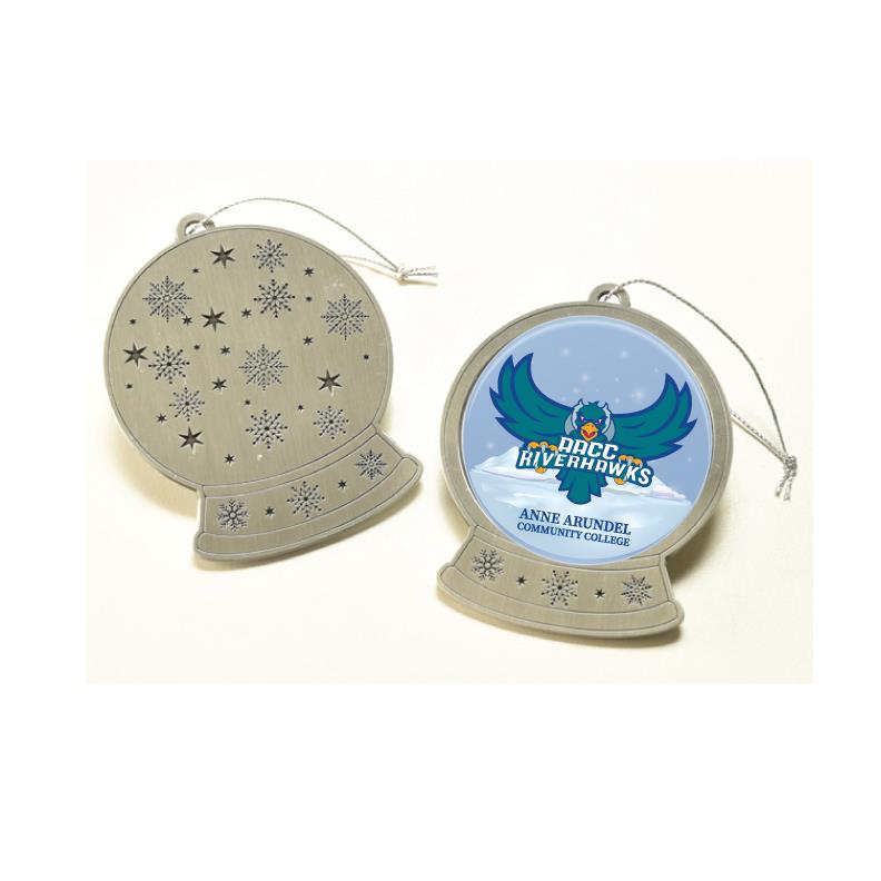 Pewter Snow Globe Ornament (SKU 1094351986) Pewter Snow Globe Ornament - main view