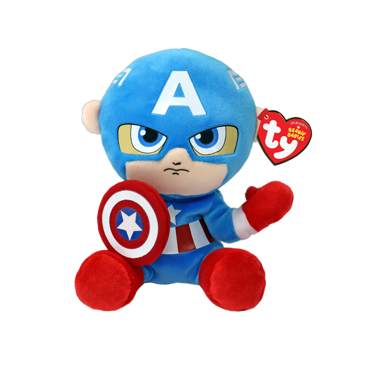 Ty Beanie Baby- Captain America The Superhero (SKU 1095108875) Ty Beanie Baby- Captain America The Superhero - main view