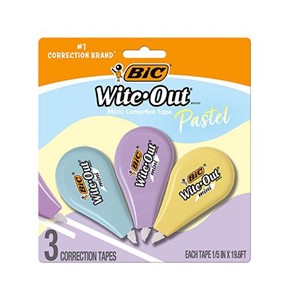 Mini Correction Tape 3Pk Pastel - main view