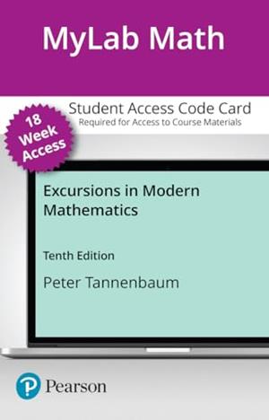 Image of MAT 100 ACCESS CODE: 18 wk, MyLab Math with eText Access Code for Excursions in