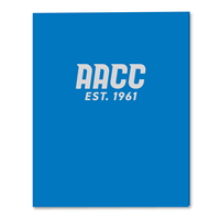 Image of AACC CUSTOM LAMINATED FOLDER -  blue