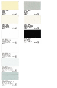 Image of GOUACHE PAINTS BLACKS & WHITES -  1