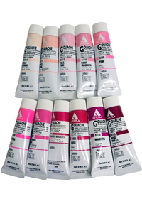 Gouache Paints Pinks