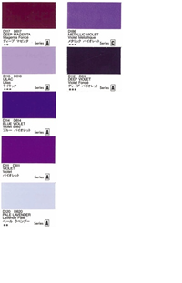 Image of GOUACHE PAINTS PURPLES -  1