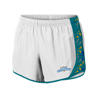 Image of ROUTE ONE RUNNING SHORTS -  white